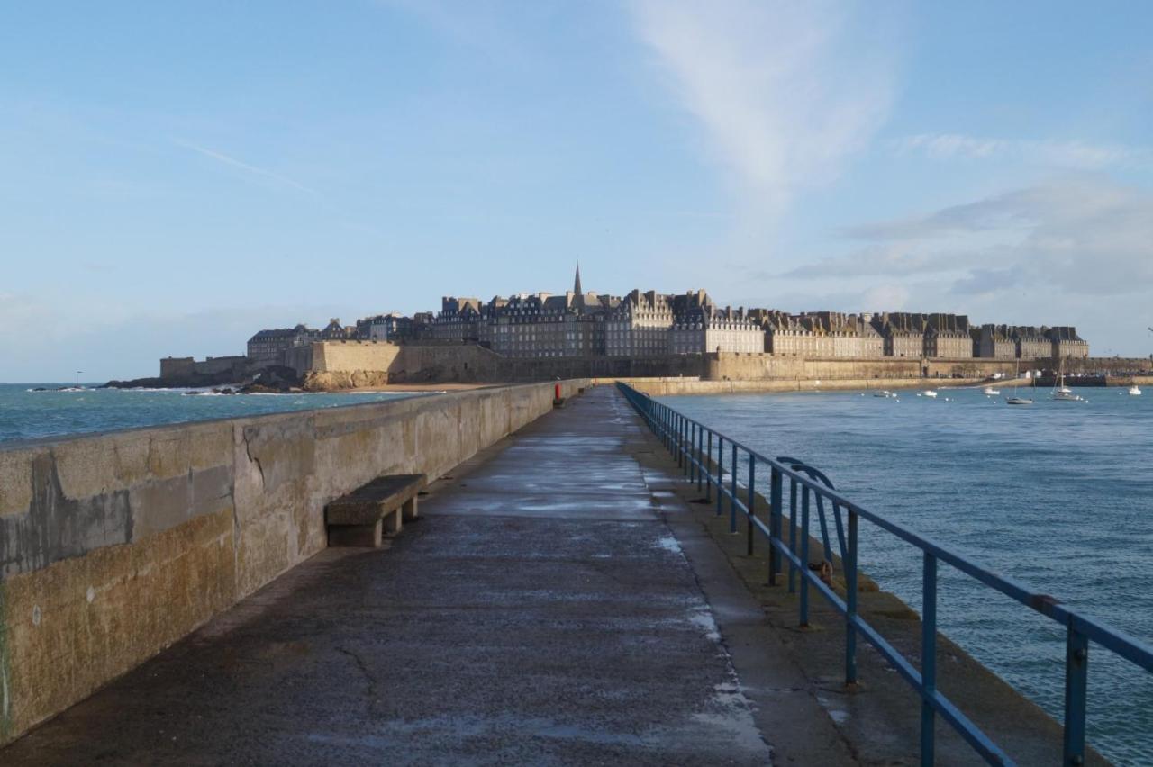 فيلا Saint Malo, Le Pont, Maison Plage A 100M المظهر الخارجي الصورة