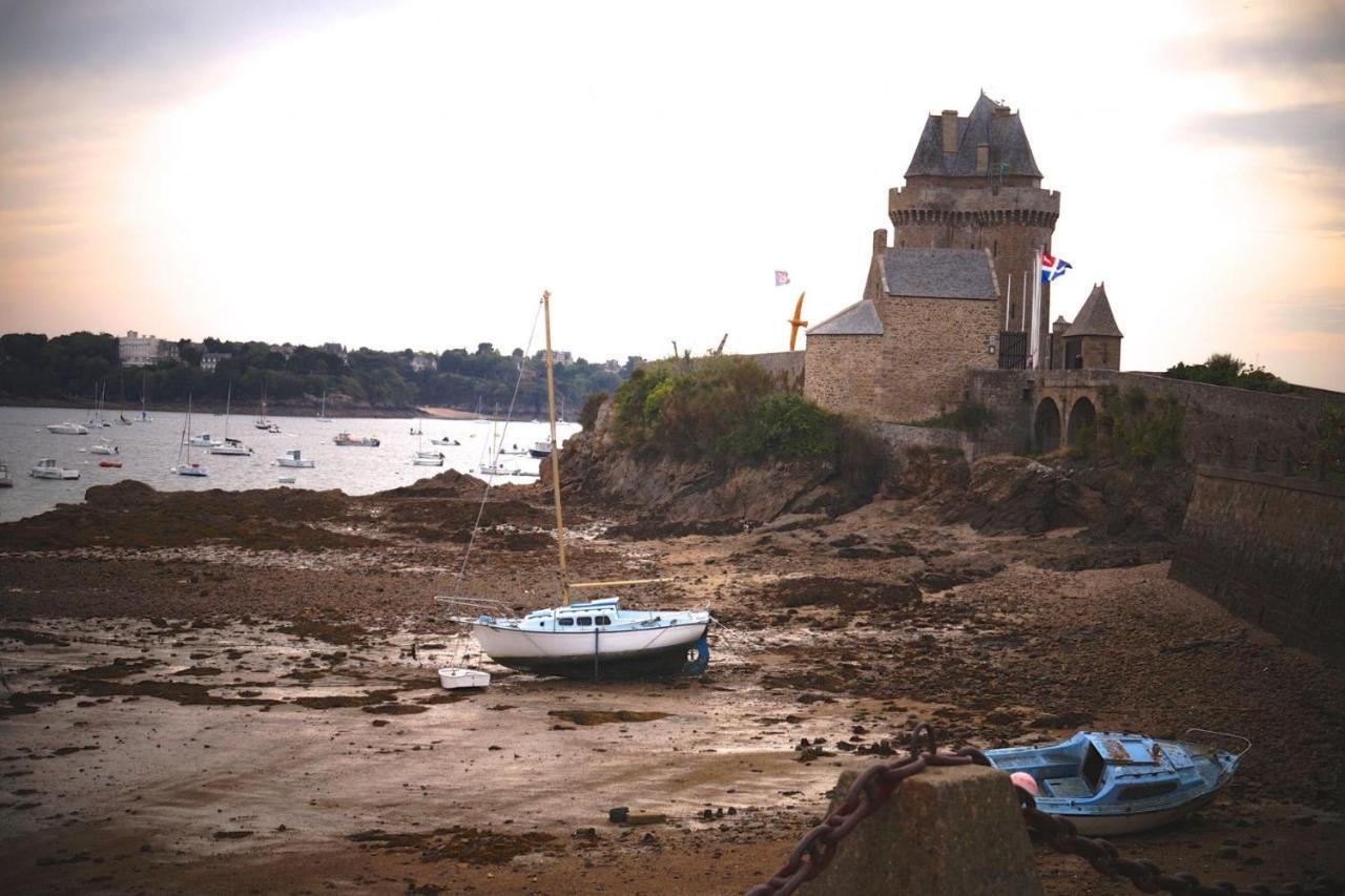 فيلا Saint Malo, Le Pont, Maison Plage A 100M المظهر الخارجي الصورة